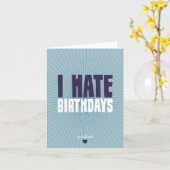 Ik haat verjaardagen kaart (Gele Bloem)