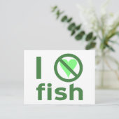 Ik haat vis briefkaart (Staand voorkant)