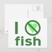 Ik haat vis briefkaart (Voorkant / Achterkant)