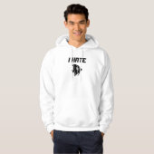 Ik haat vis hoodie (Voorkant volledig)