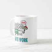 Ik haat werk koffiemok (Voorkant links)
