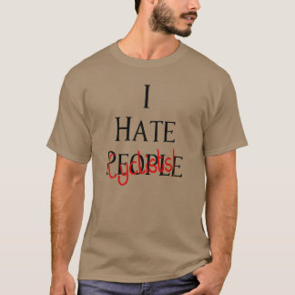 Ik haat wielrenners Auto Andruck Liefhebber Ontwer T-shirt
