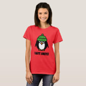 Ik haat winterse shirten met chagrijnige pinguïn c t-shirt (Voorkant volledig)