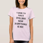 Ik had dyslexie zwart tekst vrouwen t-shirt (Voorkant)