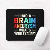 Ik had een Brain Aneurysm Awareness Month-supporte Muismat (Met muis)