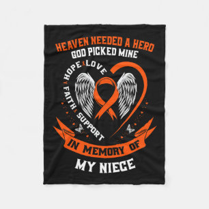 Ik had een held nodig die mijn nichtje leukemie Aw Fleece Deken