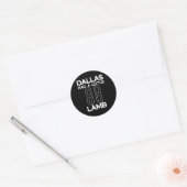 Ik had een klein lam ronde sticker (Envelop)