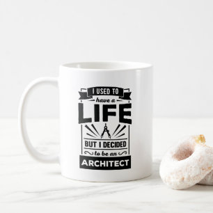 Ik had een leven nu ik een Architect Funny Quote M Koffiemok
