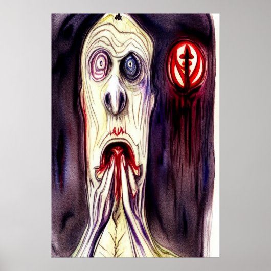 Ik had een Nightmare | AI Art Poster (Voorkant)