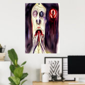 Ik had een Nightmare | AI Art Poster (Thuiskantoor)