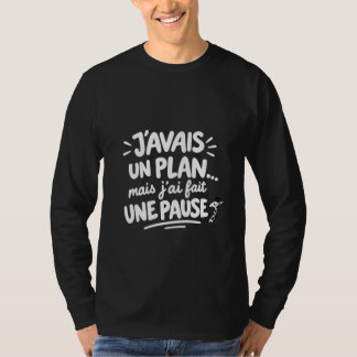 Ik had een plan, maar pauze giraffe t-shirt