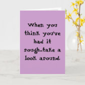 Ik had een slechte dag kaart (Gele Bloem)