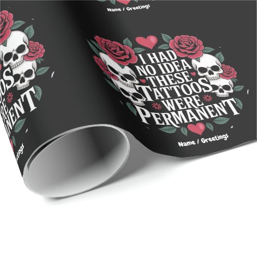 Ik had geen idee dat deze Tattoos permanent grappi Cadeaupapier (Rol Hoek)