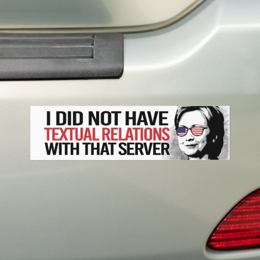Ik had geen Textual Relations met die server Bumpersticker (Op auto)