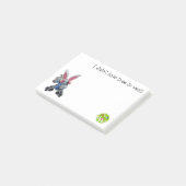 Ik had geen tijd om te wachten! Post-it® notes 4 x (Schuin)