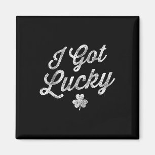 Ik Had Geluk Shamrock St Patrick's Day Grappige He Magneet