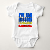 Ik had genoeg om Babushka te bellen Romper (Voorkant)