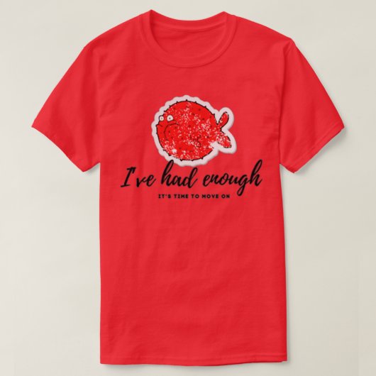 Ik had genoeg t-shirt (Design voorkant)