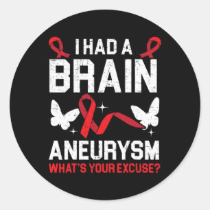 Ik had hersenaneurysma medische aandoening aneurys ronde sticker