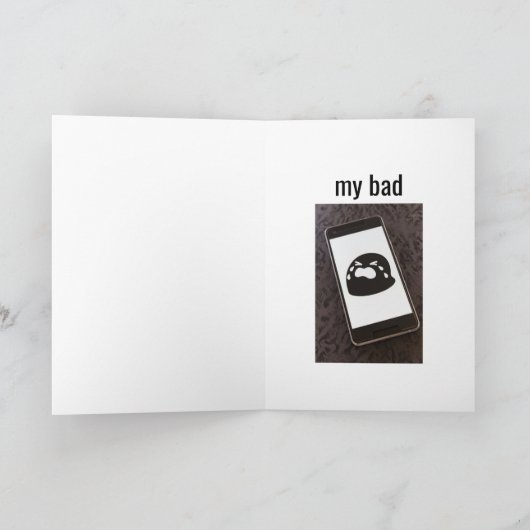 Ik had het mis, mijn slechte Kaart (Binnen)