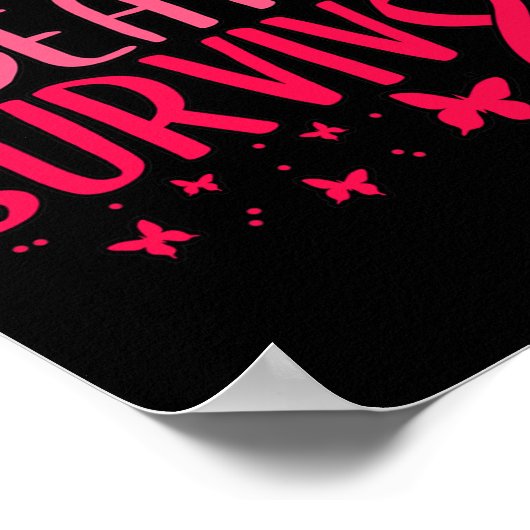 Ik had het overleefd in het besef van borstkanker poster (Hoek)