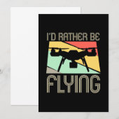 Ik Had Liever Een Drone Bestuurd Kaart (Voorkant / Achterkant)