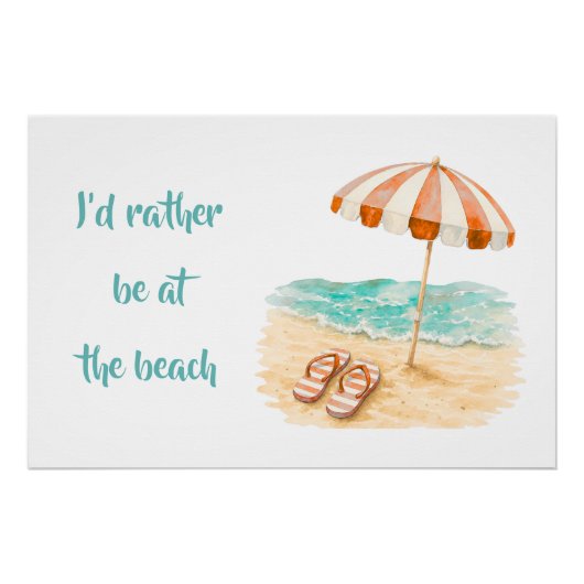 Ik Had Liever Een Poster Bij Het Strand (Voorkant)