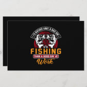 Ik had liever een slechte dag Gevist Briefpapier (Voorkant / Achterkant)