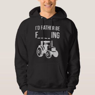Ik Had Liever Geboerd Gezegde Trekker Boer Slogan Hoodie