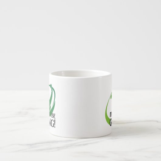 Ik Had Liever Gegolfd Golfers Golf Moderne Quote Espresso Kop (Voorkant)