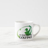 Ik Had Liever Gegolfd Golfers Golf Moderne Quote Espresso Kop (Rechts)