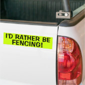 IK HAD LIEVER GESCHERMDE! BUMPERSTICKER (Op Truck)