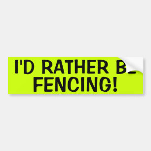 IK HAD LIEVER GESCHERMDE! BUMPERSTICKER