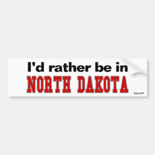 Ik Had Liever In Noord-Dakota Geweest Bumpersticker