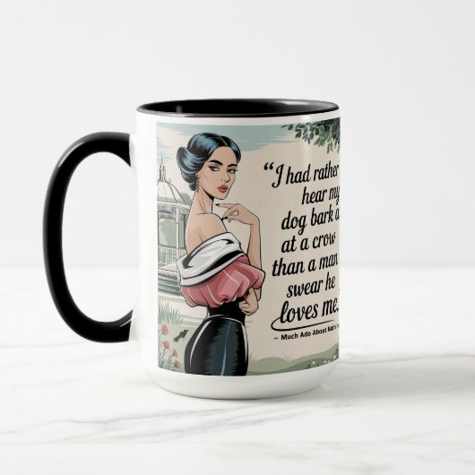 Ik had liever mijn hond gehoord: feministische hum mok (Links)