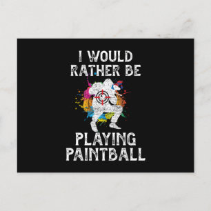 Ik Had Liever Paintball Kleurenballen Gif Gespeeld Briefkaart
