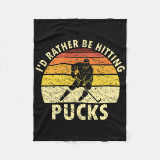 Ik Had Liever Pucks Geslagen Humoristische IJshock Fleece Deken