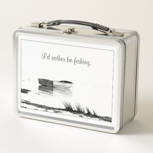 Ik Had Liever Vissen Boot Lunch Box (Voorkant)