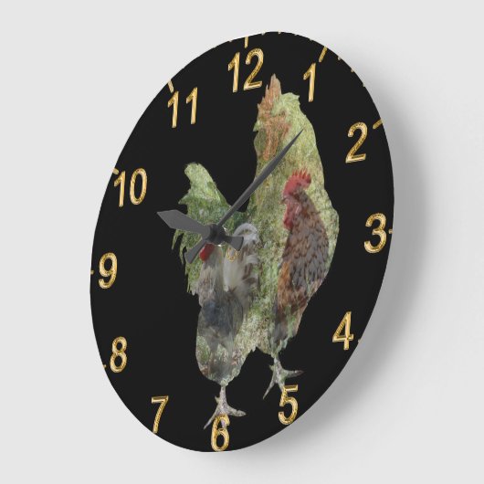 Ik had mijn kip, wandklok (Hoek)