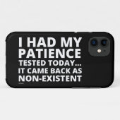 IK HAD MIJN PATIËNTIE VANDAAG GETEST... grappig sa Case-Mate iPhone Case (Achterkant (horizontaal))