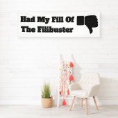 Ik had mijn vulling van de Filibusterbanner. Spandoek (Insitu)