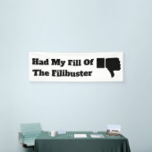 Ik had mijn vulling van de Filibusterbanner. Spandoek (Beurs)