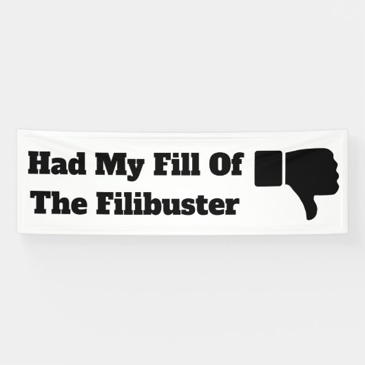 Ik had mijn vulling van de Filibusterbanner. Spandoek (Horizontaal)