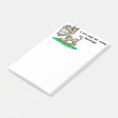 "Ik had net mijn tanden laten schoonmaken" Post-it® Notes (Schuin)