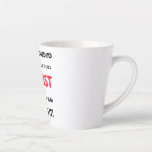 Ik had nooit gedacht dat ik een super-Cool Dentist Latte Mok (Rechts)