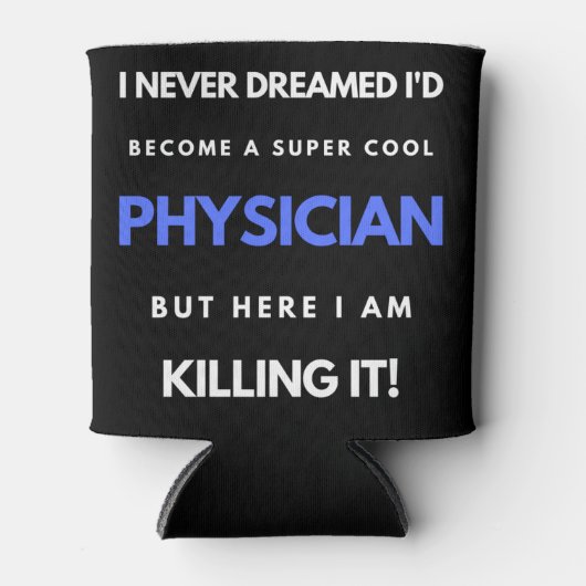 Ik had nooit gedacht dat ik een supercoole dokter blikjeskoeler (Voorkant)