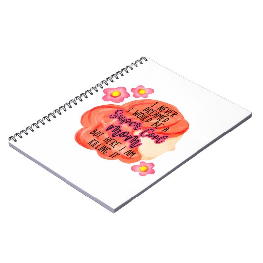 Ik had nooit gedacht dat ik een supercoole moeder notitieboek (Linkerzijde)