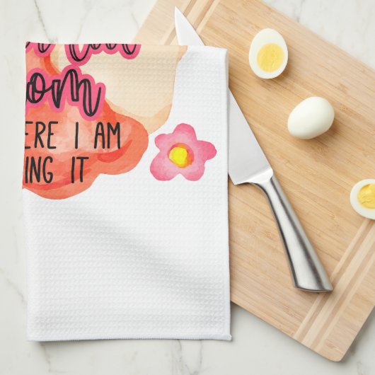 Ik had nooit gedacht dat ik een supercoole moeder  theedoek (Quarter Fold)