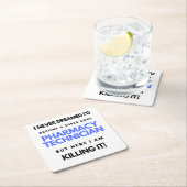 Ik had nooit gedacht dat ik een superkinderapothee kartonnen onderzetters (Insitu)