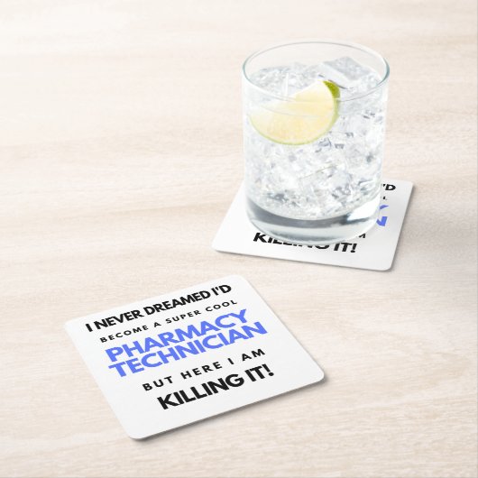 Ik had nooit gedacht dat ik een superkinderapothee kartonnen onderzetters (Insitu)